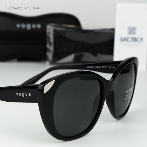 Vogue Women Sunglasses Black Dark Grey Cat Eye VO5457S W44/87 BRAND NEW main image 4